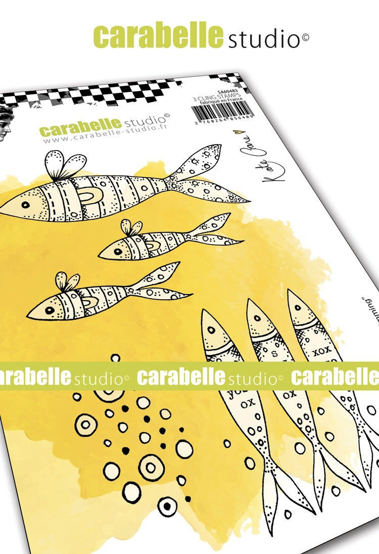 Carabelle Studio Cling Stamp A6 By Kate Crane - Keep Swimming