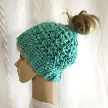 Messy Bun Ponytail Hat