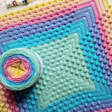 Kaleidobobble Baby Blanket