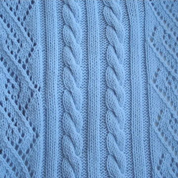 Cable and Lace Stole
