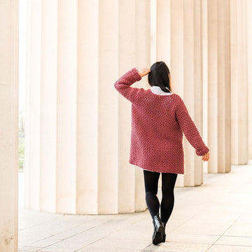Rosewood Pocket Coat Cardigan