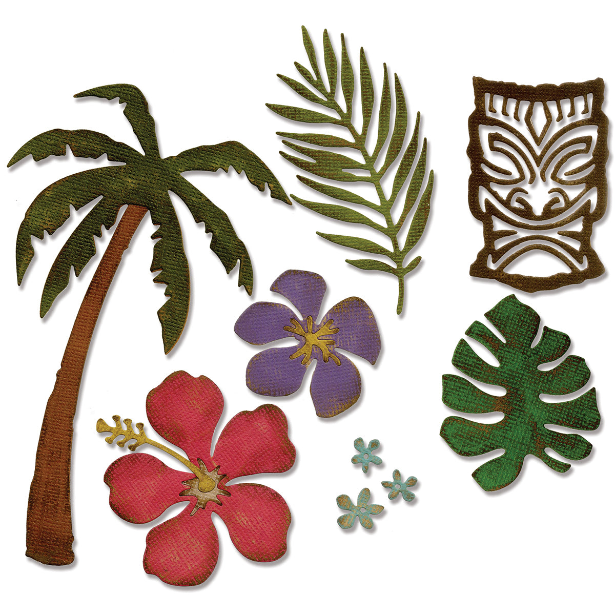 Sizzix Thinlits Dies By Tim Holtz 8/Pkg - Tropical