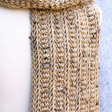 Tunisian Nautilus Mens Scarf