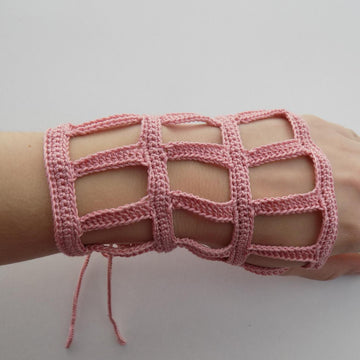 Romantic Lace Fingerless Gloves Crochet Pattern