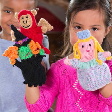 Puppets for Play Toys in Red Heart Anne Geddes Baby - LW3792EN - Downloadable PDF