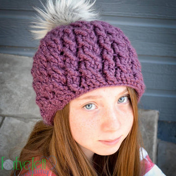 Chunky Double Cable Beanie