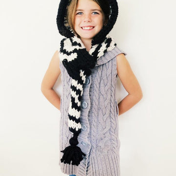 Ziggy the Zebra Hooded Scarf