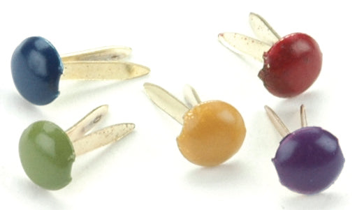 Creative Impressions Mini Metal Paper Fasteners 3mm 100/Pkg - Round - Matte Heritage