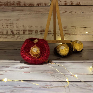 Hooded Cloak Ferrero Rocher Cover Knitting Pattern