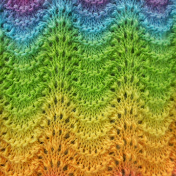 Rainbow Ripple Scarf
