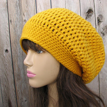Crochet Mustard hat