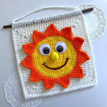 Sun wall hanging by HueLaVive