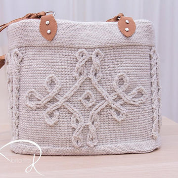 Infinity Crochet Cable Handbag