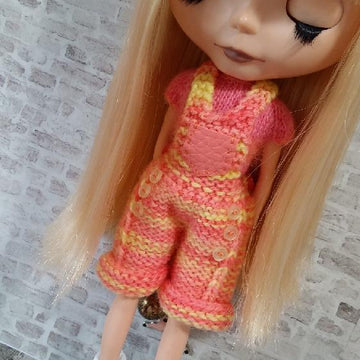 Summer Days hot pants and t shirt for 12" Blythe