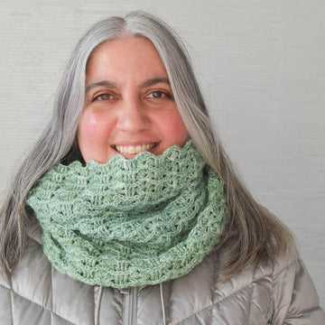 Textured Waves Hooded Cowl