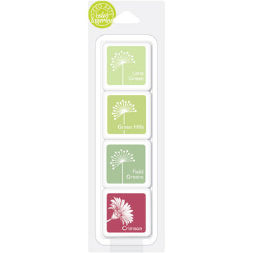 Hero Arts Dye Ink Cubes 4/Pkg - Amy's Shades Of Green
