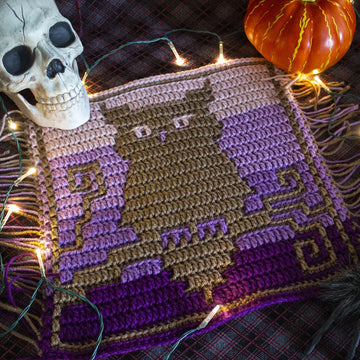 Halloween Mosaic Square - Ominous Owl