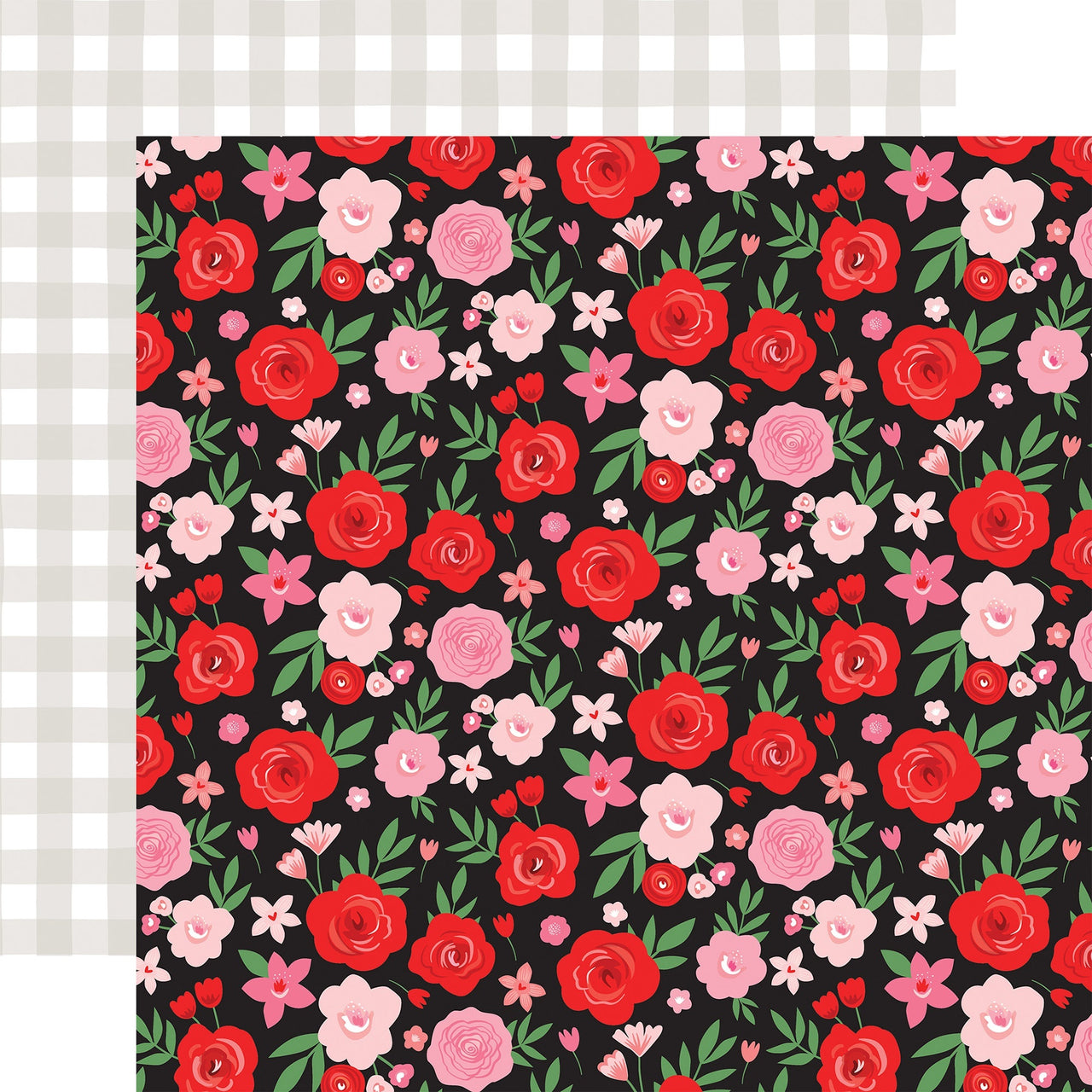Echo Park Paper Cupid & Co. Double-Sided Cardstock 12"X12" - Valentine Floral