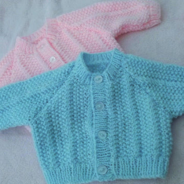 Seed Stitch twist Baby Cardigan