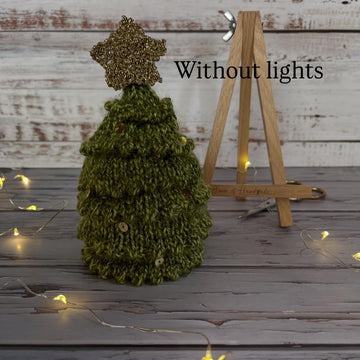 Light-up Christmas Tree Chocolate Orange Cover Knitting Pattern