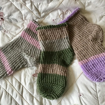 French Village Knit Socks