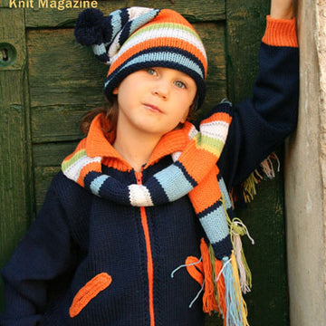 Oklahoma Jacket in Adriafil Genziana - Downloadable PDF