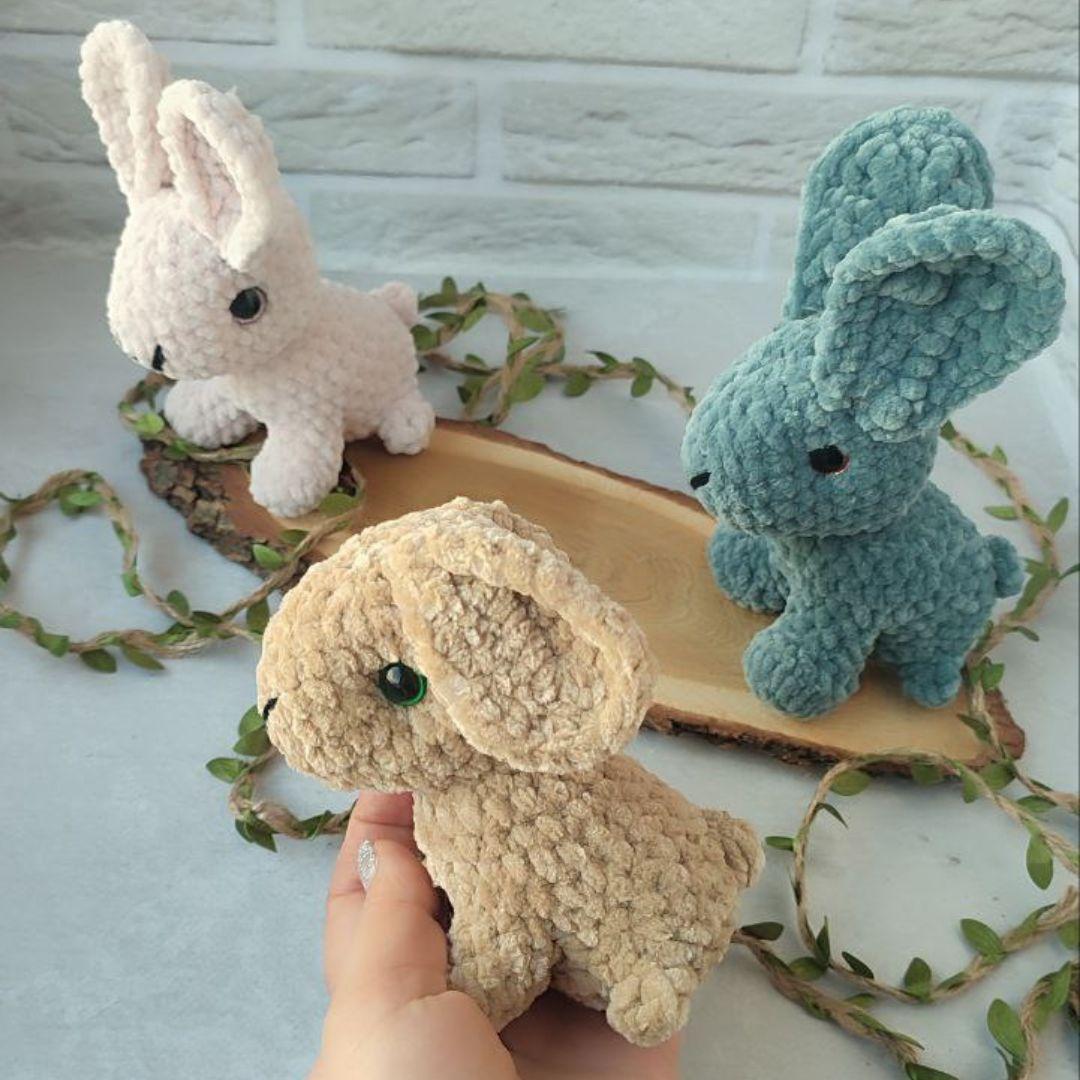 Realistic Bunny Rabbit Crochet Forest Animals