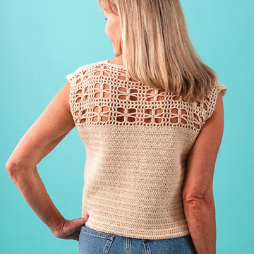 Rosecliff Top in Berroco Vintage Sock - Downloadable PDF