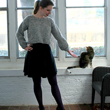 Winter Whimsy Cropped Sweater