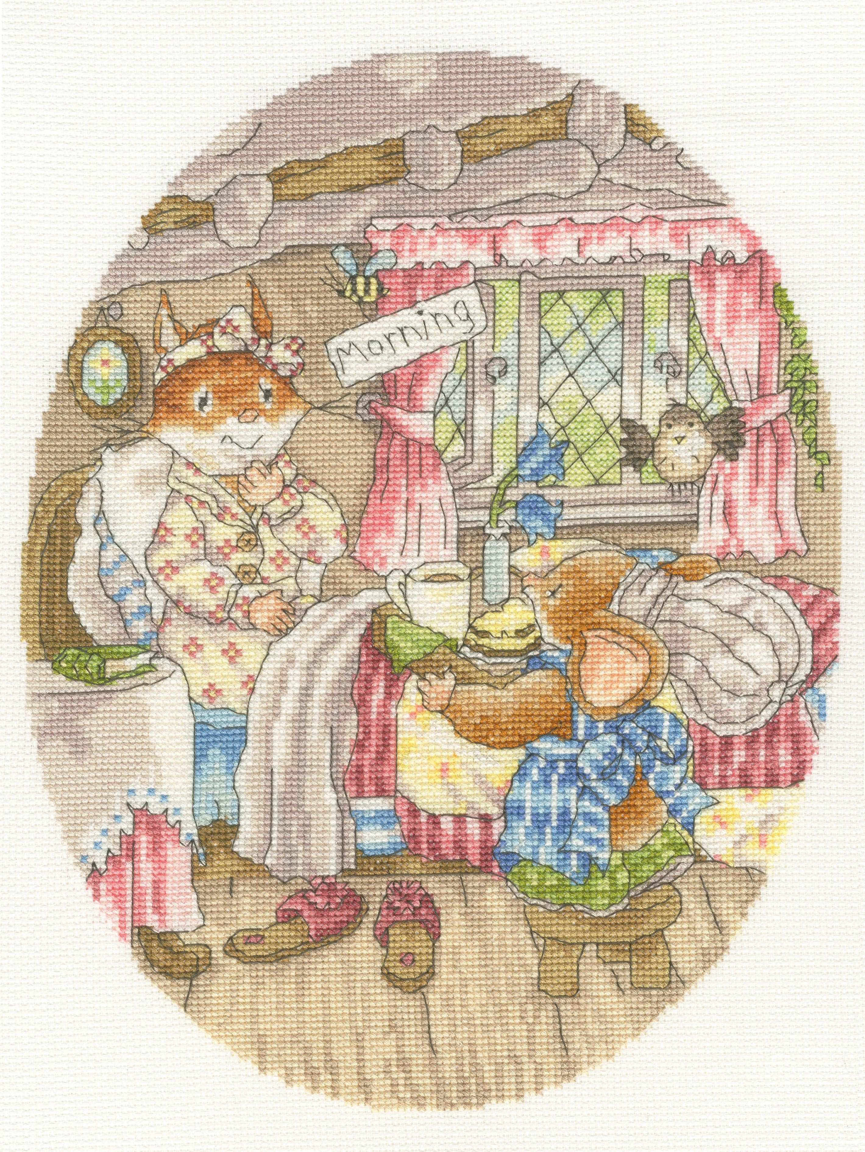 Bothy Threads Breakfast In Bed Cross Stitch Kit - 24 x 32cm