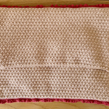 Pumpkin Truck crochet cushion.