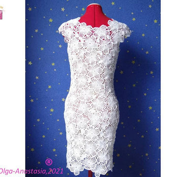White lace short dress