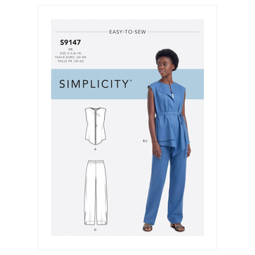 Simplicity Misses' Tops & Pants S9147 - Sewing Pattern