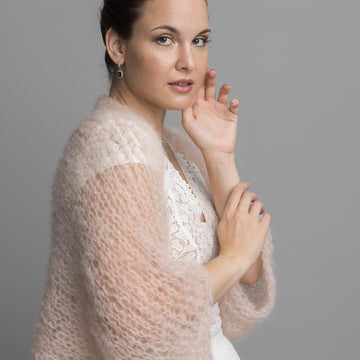 Bridal mohair knit sweater SKY