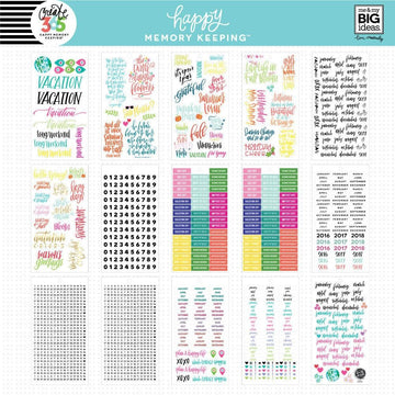 Happy Planner Sticker Value Pack - Dates & Holidays, 2601/Pkg