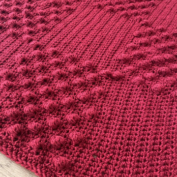 Crochet Bobble Patchwork Blanket