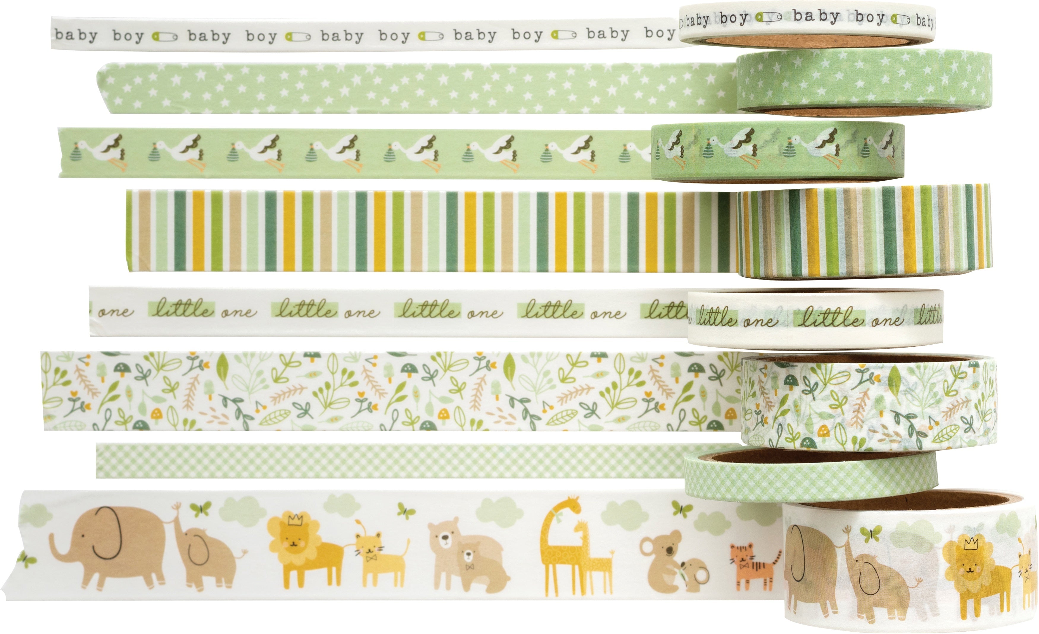 American Crafts Peek-A-Boo You Washi Tape 8/Pkg - Boy