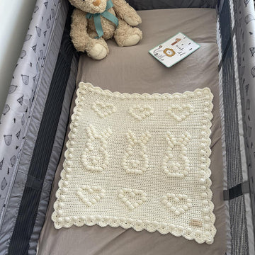 Bunny Love car seat blanket
