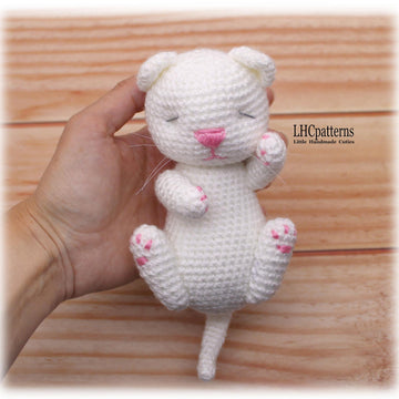 Sleeping Kitten in Cradle Crochet Pattern