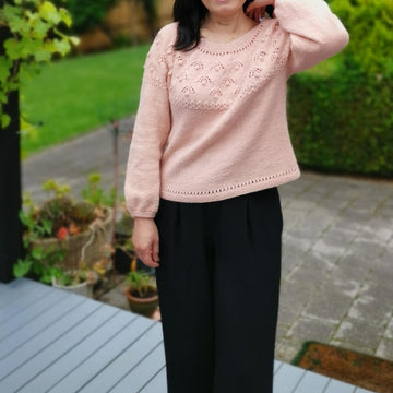 Lily Garden Top Down Sweater