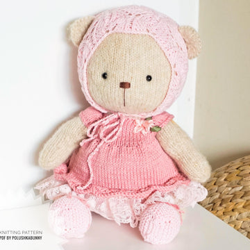 Doll Clothes - Teddy Shabby Chic Knitted Outfit