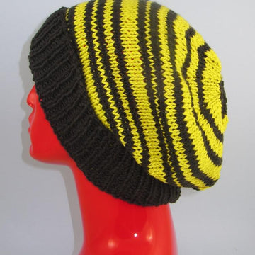 Alternate Random Stripe Slouch Hat