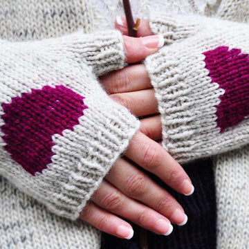 Be My Valentine Flirty Fingerless Gloves with Vday Messages