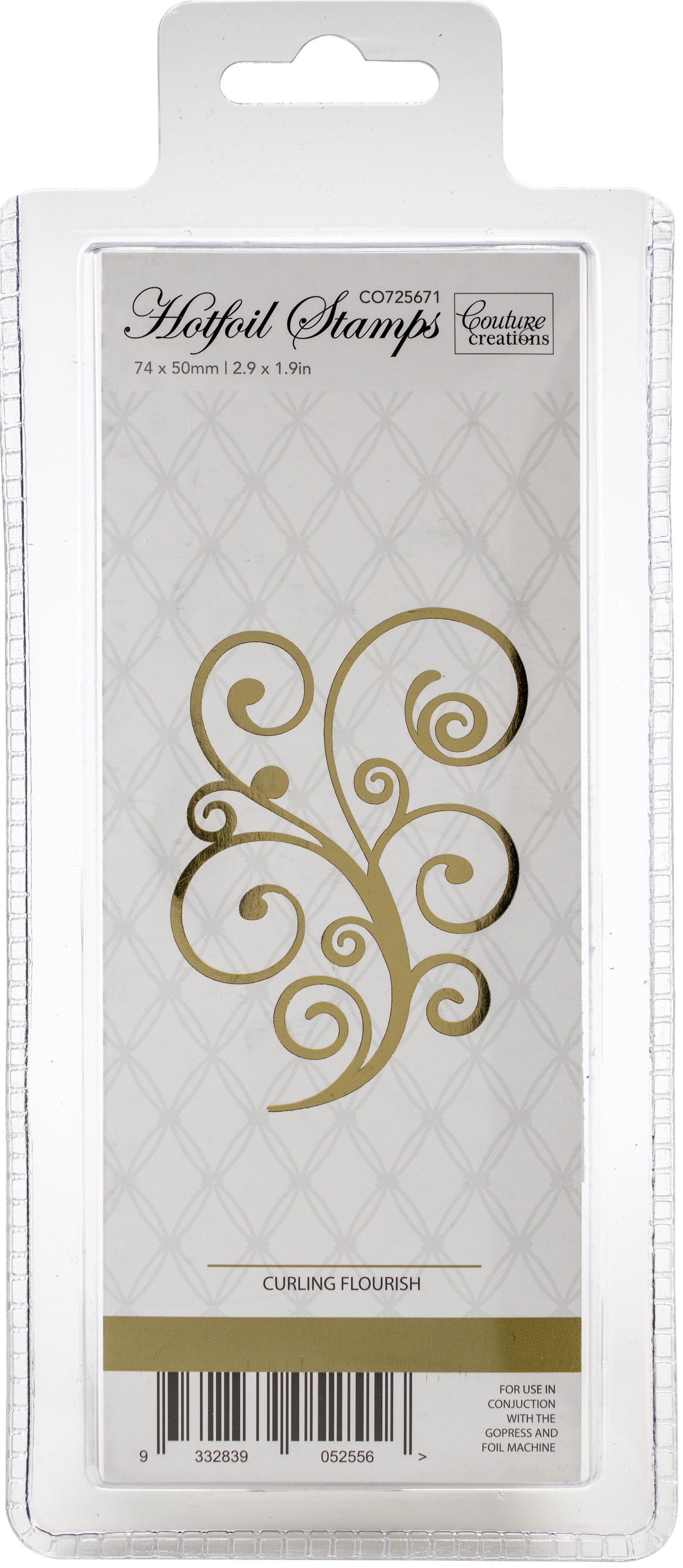 Artdeco Creations Couture Creations Hotfoil Stamp - Curling Flourish