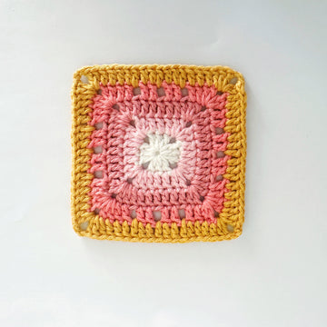 Easy Eyelet Granny Square