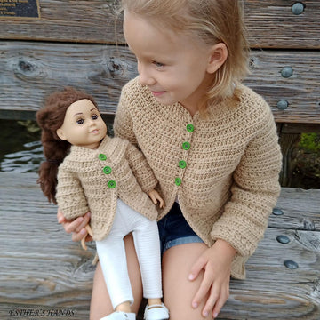 Crochet baby cardigan - Zoe Cardigan