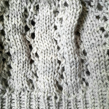 Zig zag lace beanie