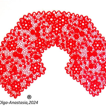 Crochet lace collar