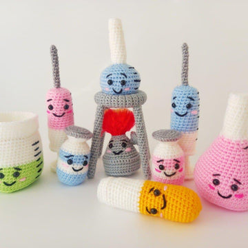 Chemistry Set Crochet. Crochet Pattern.