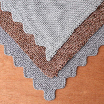 Three Simple Triangular Shawls